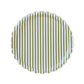 Green & White Striped Scalloped Dinner Plates 10.5" | 12 count