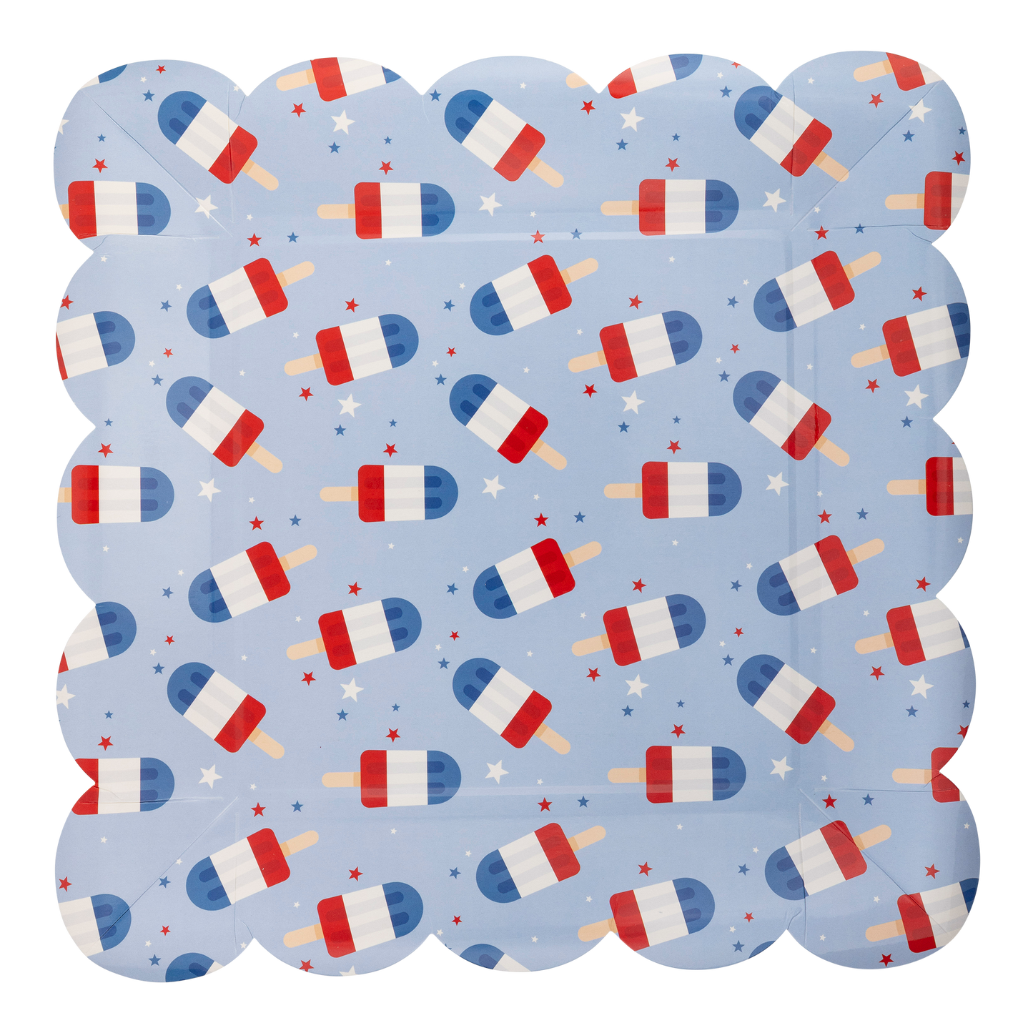 Blue Popsicles Paper Plates | 12 count