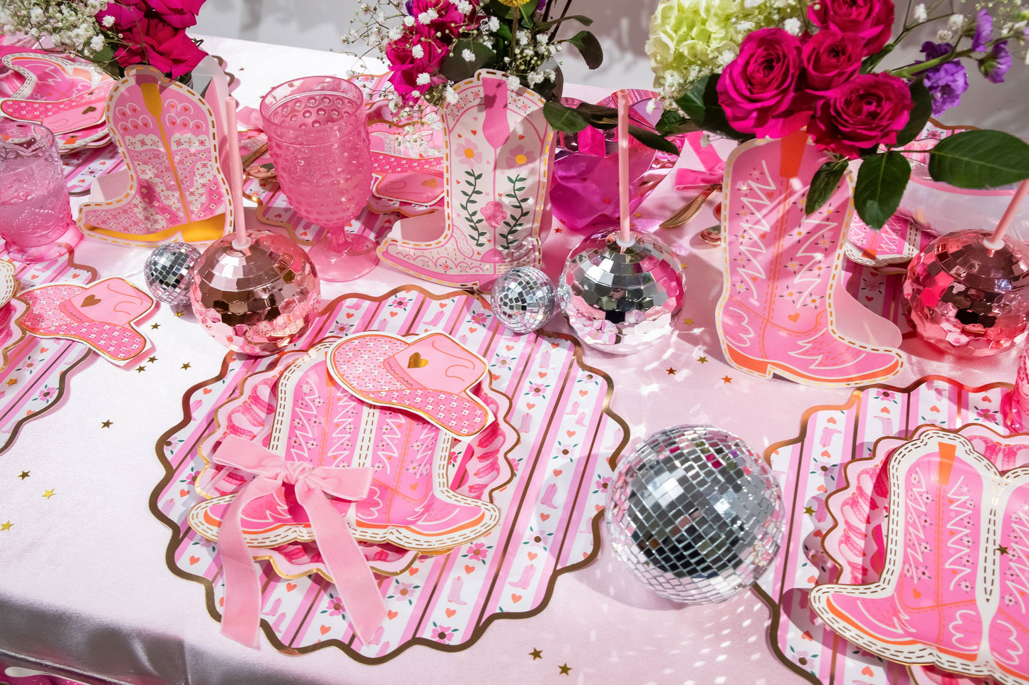 Boot Scoot Blooms Placemat Set - Porcupine Paper Co.
