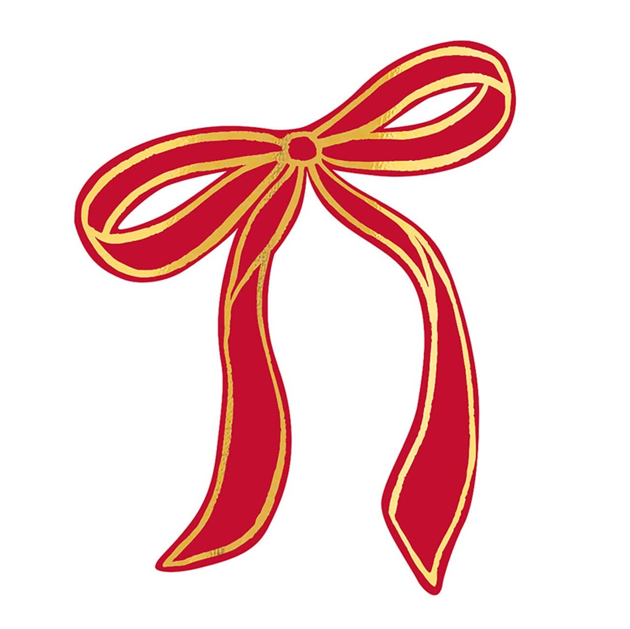 Red Bow Table Setting Placecards | Set of 8