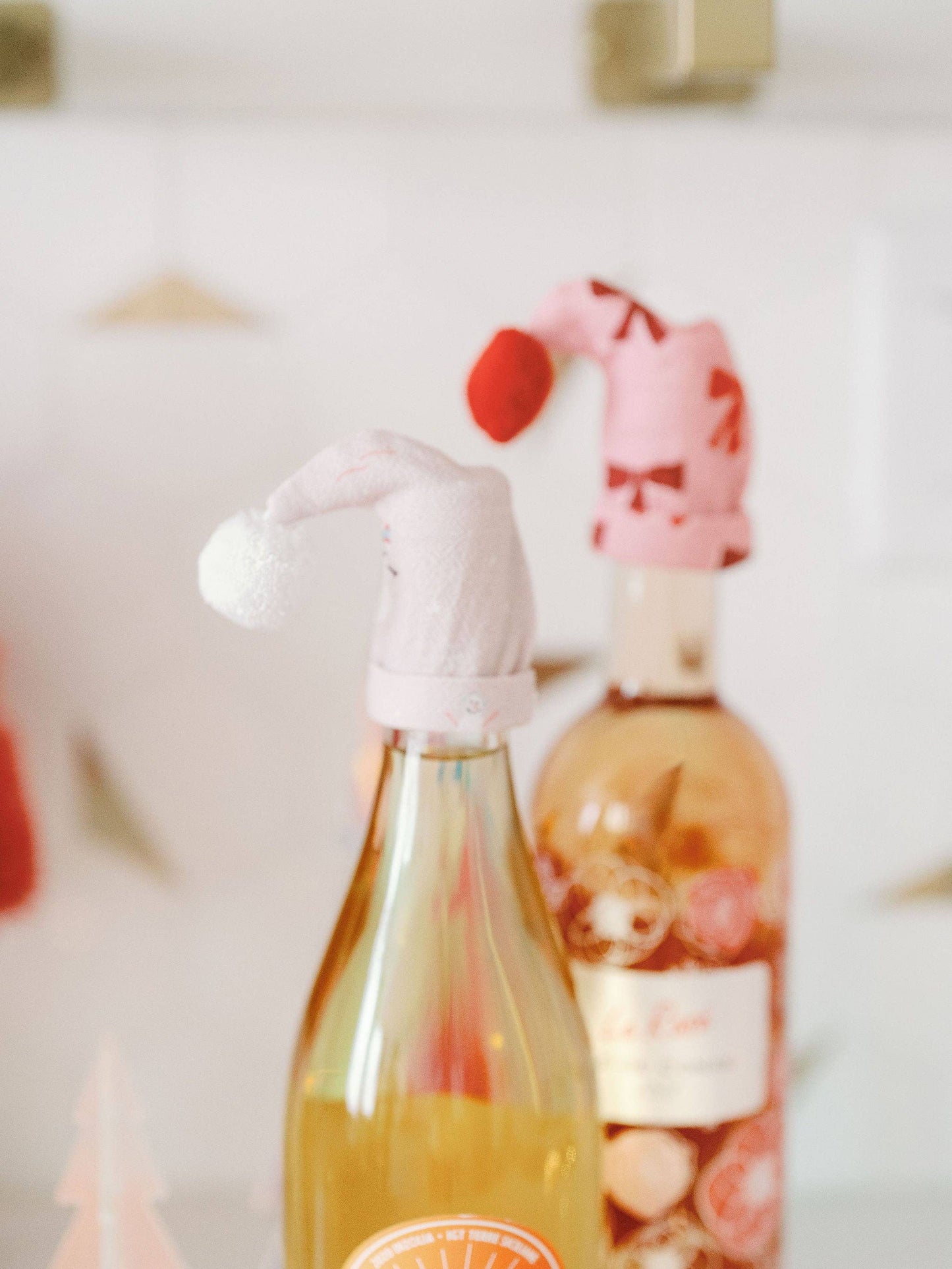 Red Bows - Wine Bottle Topper