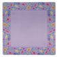 Lavender floral mat by Hutch and Nook featuring a soft fabric with a lavender and floral pattern for home decor.