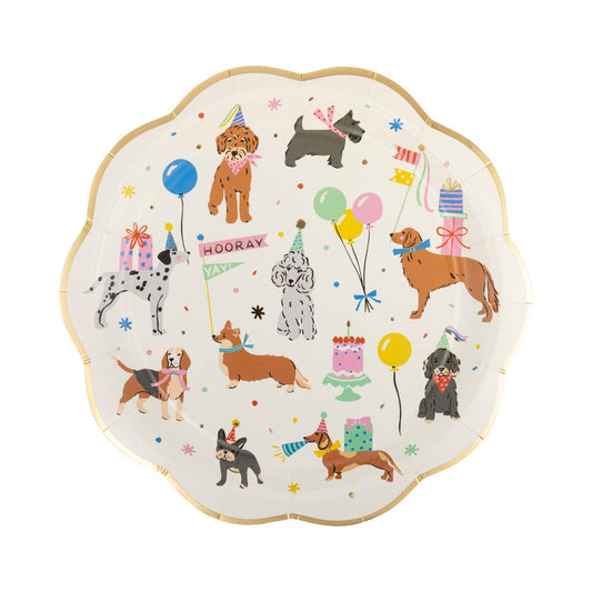 Dog Party Plates | Set of 8