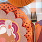 Orange Basketweave Dinner Plates | Set of 8