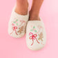 Gingerbread Bows - Christmas Sweets Slippers