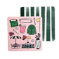 Set of 12 Augusta Golf Tournament Essentials disposable coasters by Thirteenwinks, featuring golf-themed designs on paper coasters.