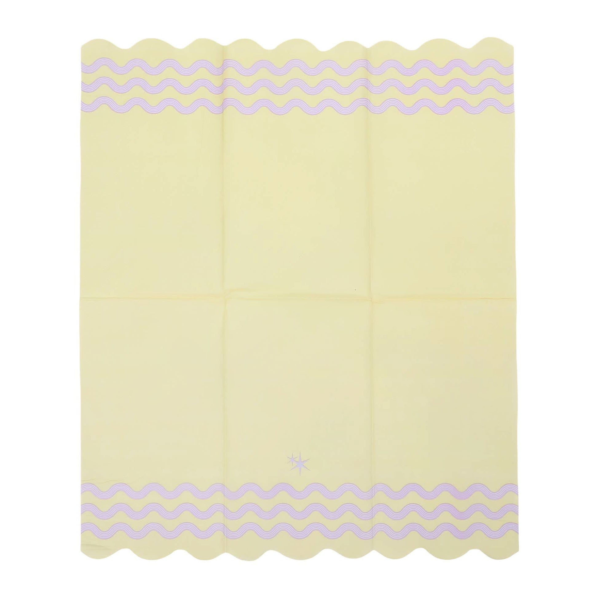 Colorful Ric Rac Rainbow guest napkins with playful striped edges, perfect for parties and celebrations.