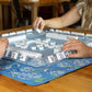 Blue & White Bird Mahjong Mat