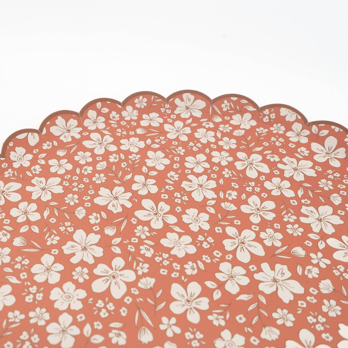 Autumn floral dinner plates by Gatherings, featuring seasonal floral patterns perfect for fall table settings.