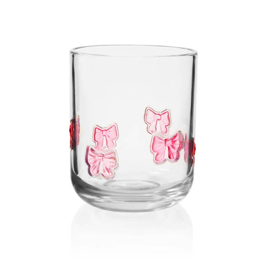 Coquette Pink Bow Acrylic Icon Glass