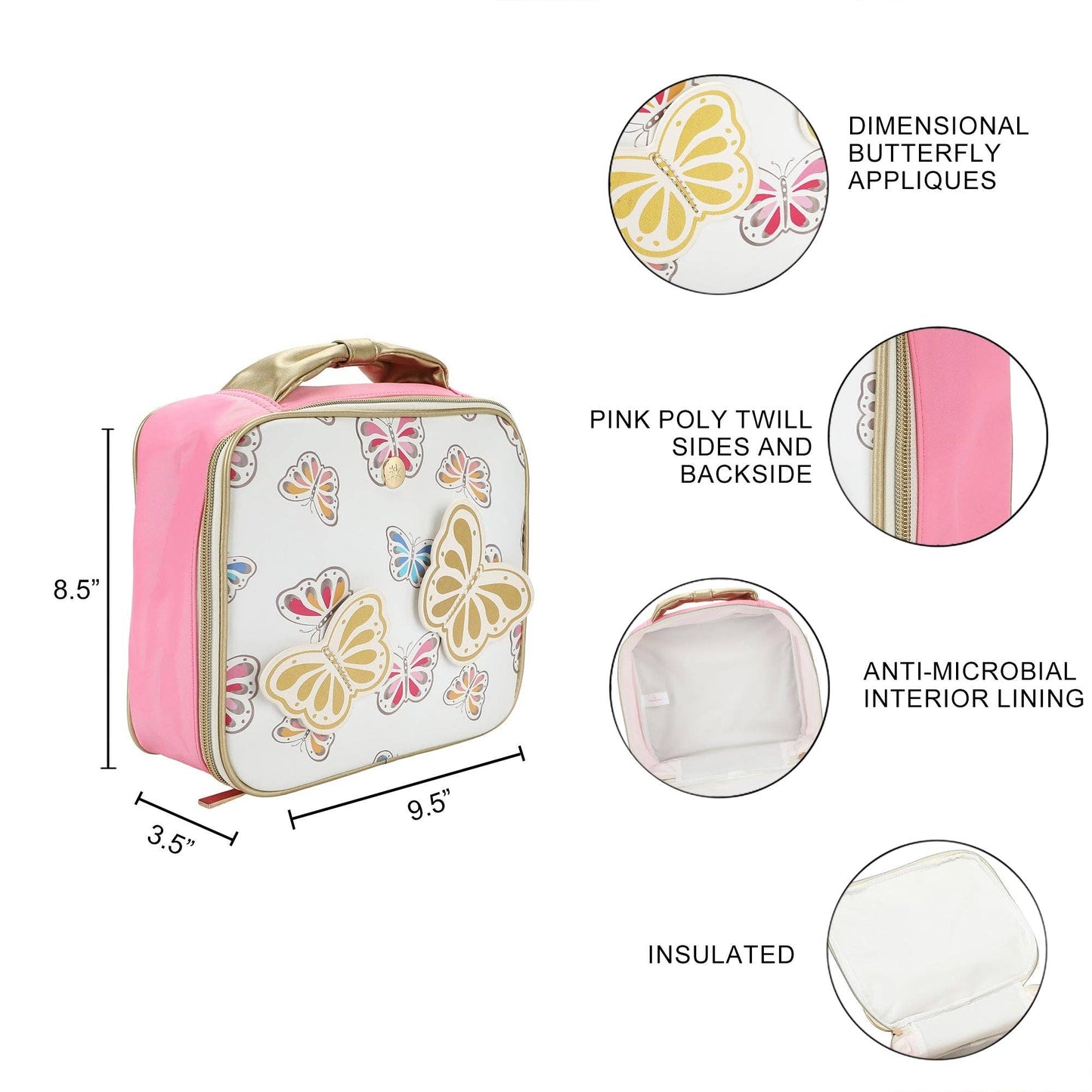 "Take Flight" Butterfly Insulated Lunch Box
