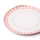 Valentine Red Gingham Dessert Plates 8.25" | Set of 8 - Porcupine Paper Co.
