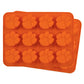 Clemson Tigers ice cube tray by Masterpieces Puzzles showing a silicone tray with Clemson Tigers themed ice cube molds.