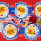 Navy Wavy Scallop Placemat | Set of 12