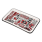 UGA Collage Trinket Tray by Glory Haus featuring a colorful collage design and decorative edges, perfect for jewelry and small accessories.