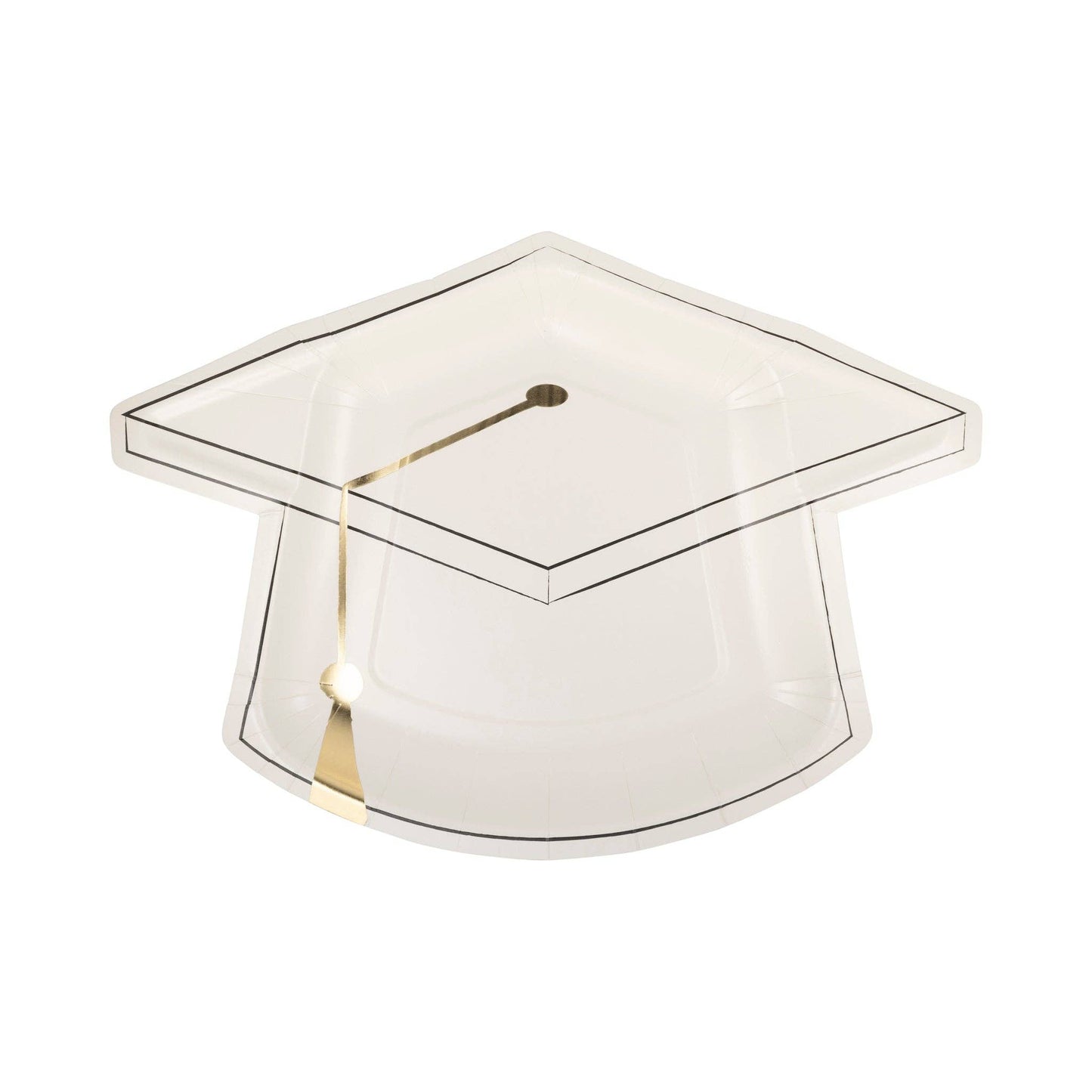 Graduation Cap Shaped Plate | Set of 8