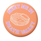 Button with 'Meet Me in Death Valley' text and stadium illustration on a peach background