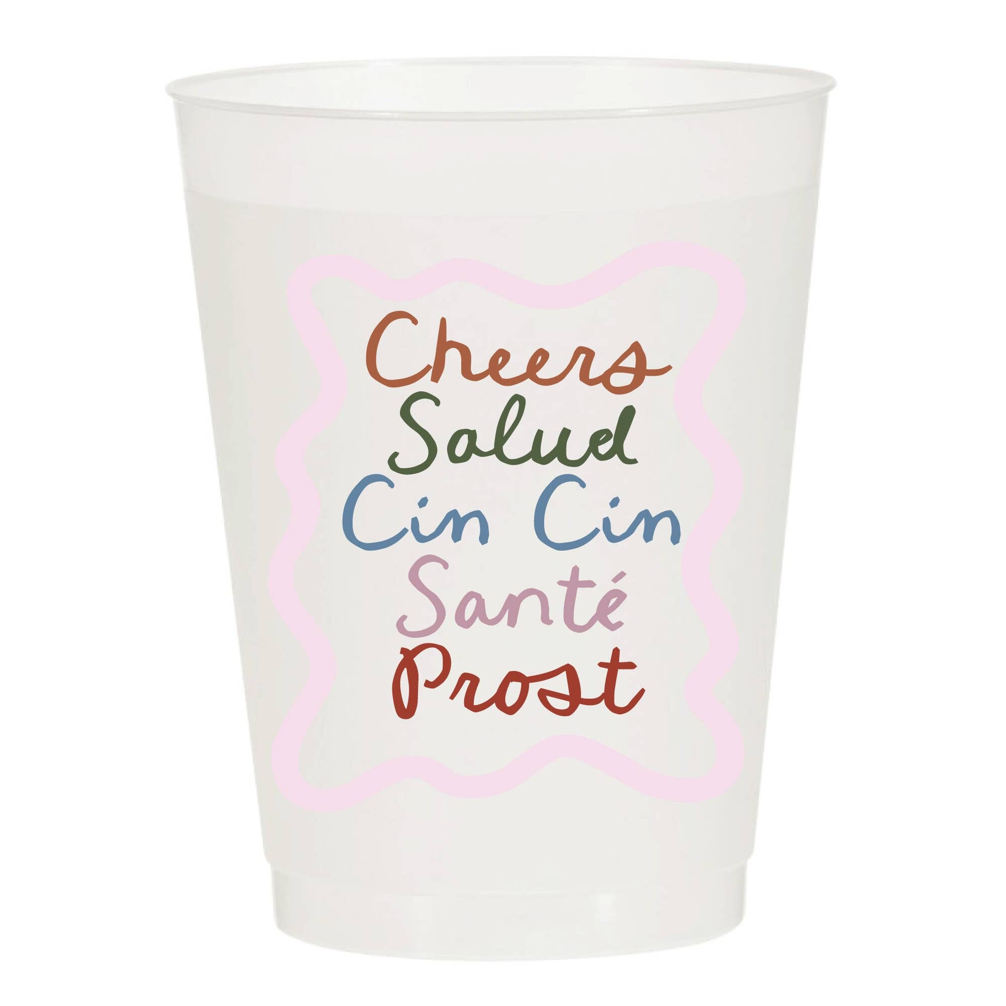 Cheers Salud Frosted Cups | Pack of 6 – Porcupine Paper Co.