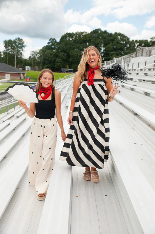 PREORDER | Red & Black Horsebit Silk Scarf