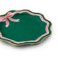 Elegant Green Peppermint Bow Dinner Plates 11" | 8 count
