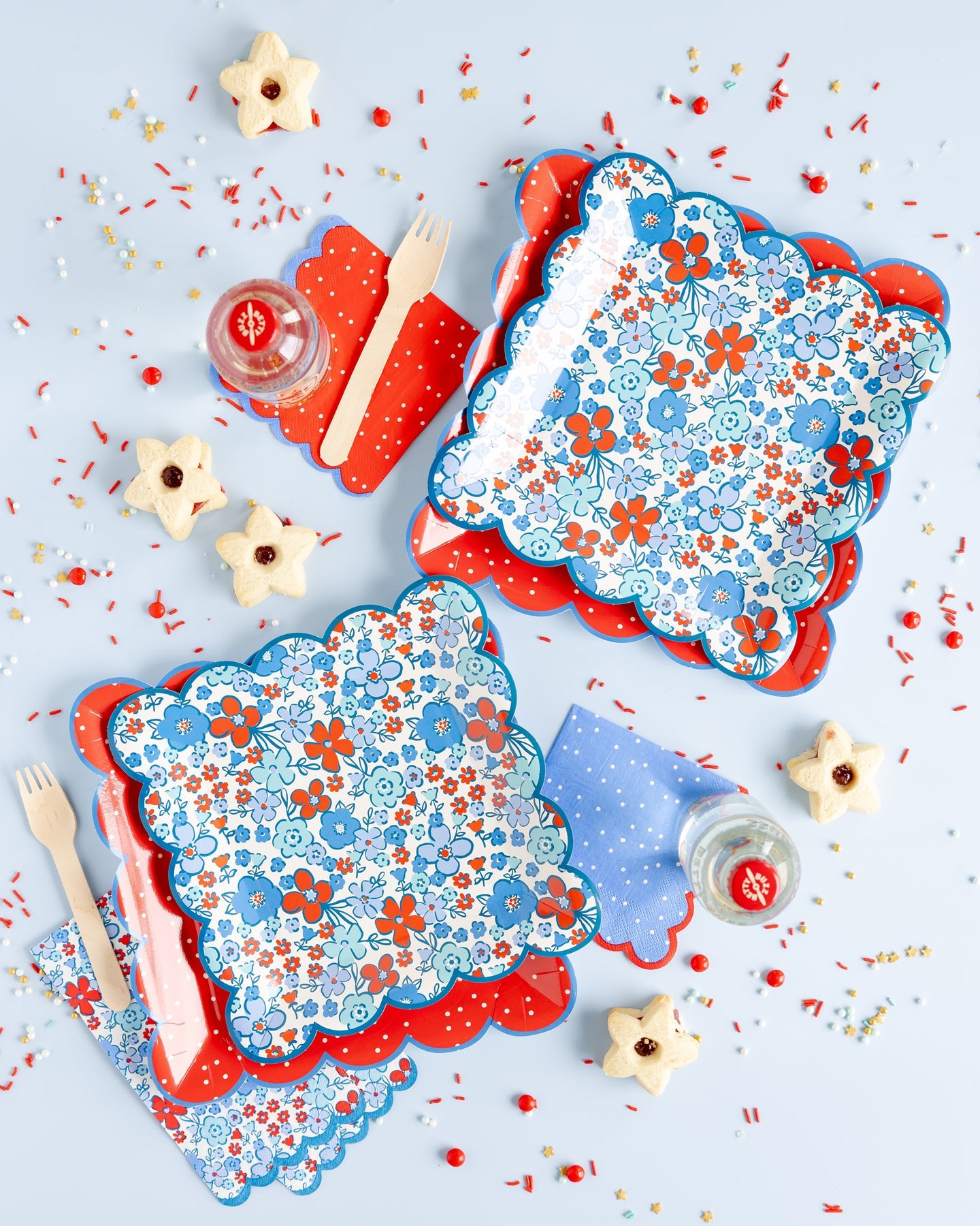 Floral Americana Dinner Napkins | 24 count
