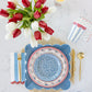 Hamptons Blue Large Scallop 11" Paper Plates | 8 count