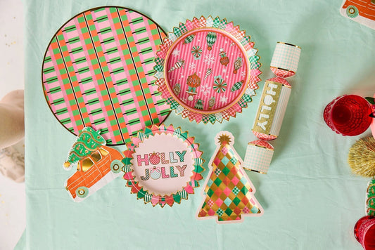 Holly Jolly Celebration Dessert Plates | 10 count
