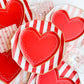Elegant Valentine Heart Shaped Plates | 8 pack