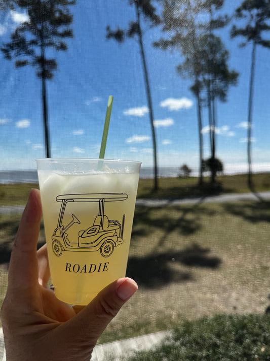 Golf Cart Roadie Frosted Cups | Pack of 6 or 10