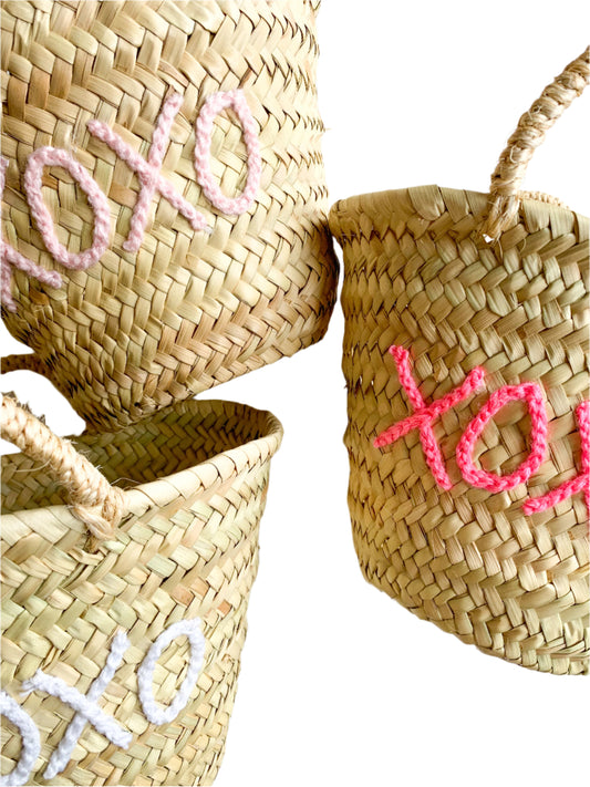 XOXO Handwoven Basket