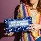 Hold My Horses Needlepoint Pillow - Porcupine Paper Co.