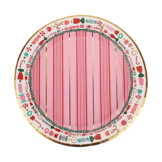Peppermint Party Dinner Plate | 10 count