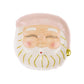 Pink Ceramic Santa Dessert Plate