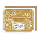 Scratch-Off Christmas Golden Ticket - Holiday Card
