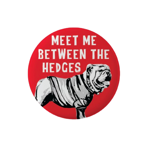 Meet Me Between The Hedges Button