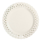 White Basketweave Dinner Paper Plates by Gatherings, 10.5-inch, set of 8, featuring textured basketweave design for casual dining.