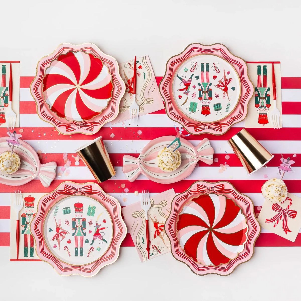Festive Christmas party bundle by Porcupine Paper Co., featuring colorful decorations and themed accessories for holiday celebrations.