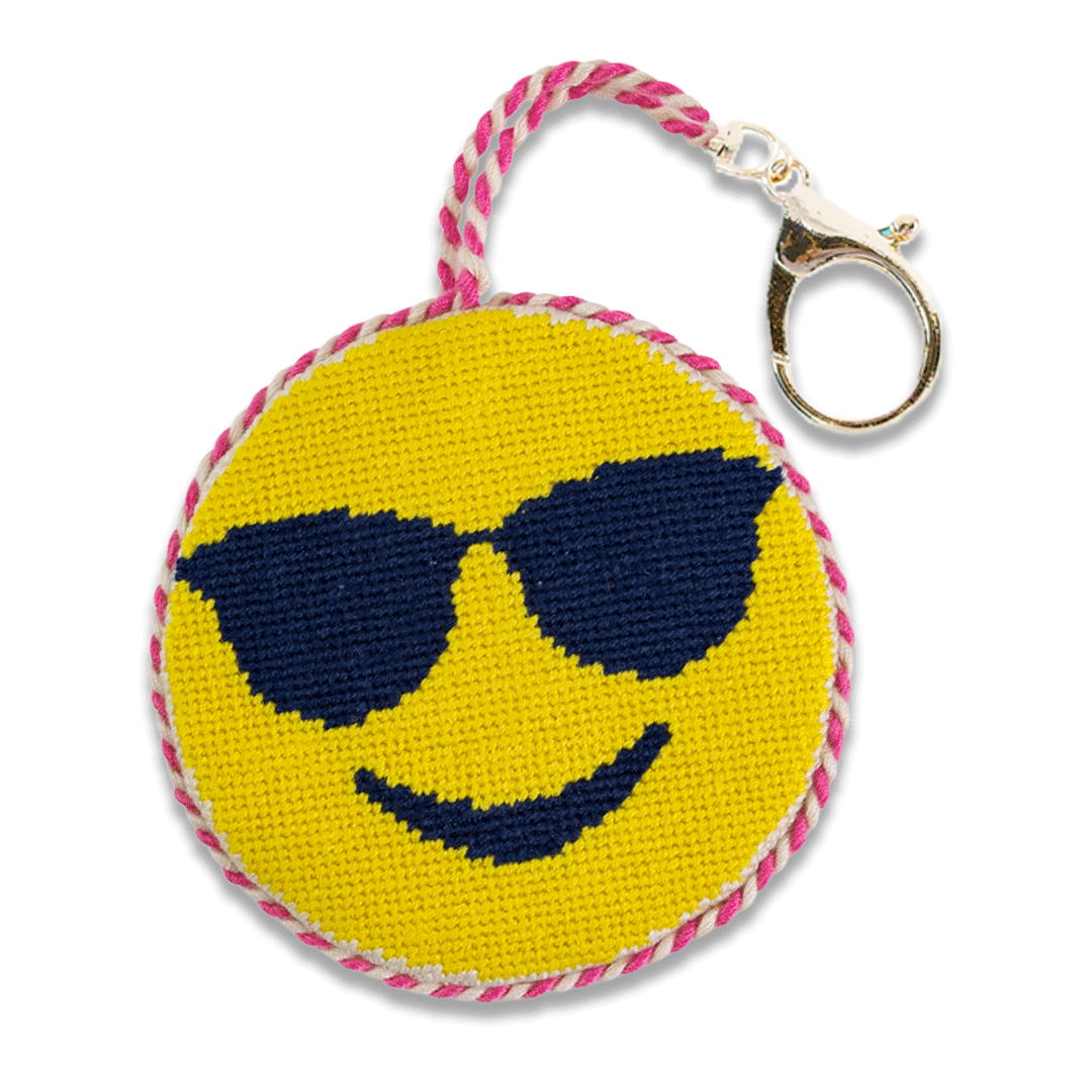 Sunglasses Emoji - Bag Charm - Porcupine Paper Co.