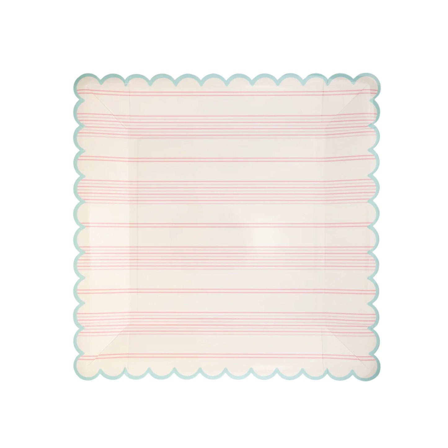 Pastel Striped Paper Plate Set 9" | Set of 8