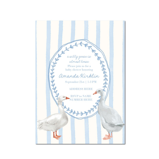 A Silly Goose is Almost Loose - INVITATION