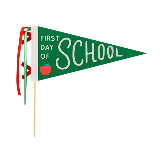 First Day Felt Pennant by My Mind’s Eye, featuring a colorful felt design with "First Day" text, perfect for school or classroom decor.