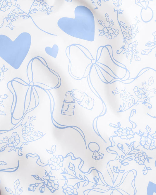Something Blue Washable Tablecloth | 9 ft x 4.5 ft