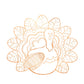 Thanksgiving turkey coloring placemats by Gatherings, featuring festive turkey illustrations for kids' holiday table decor.