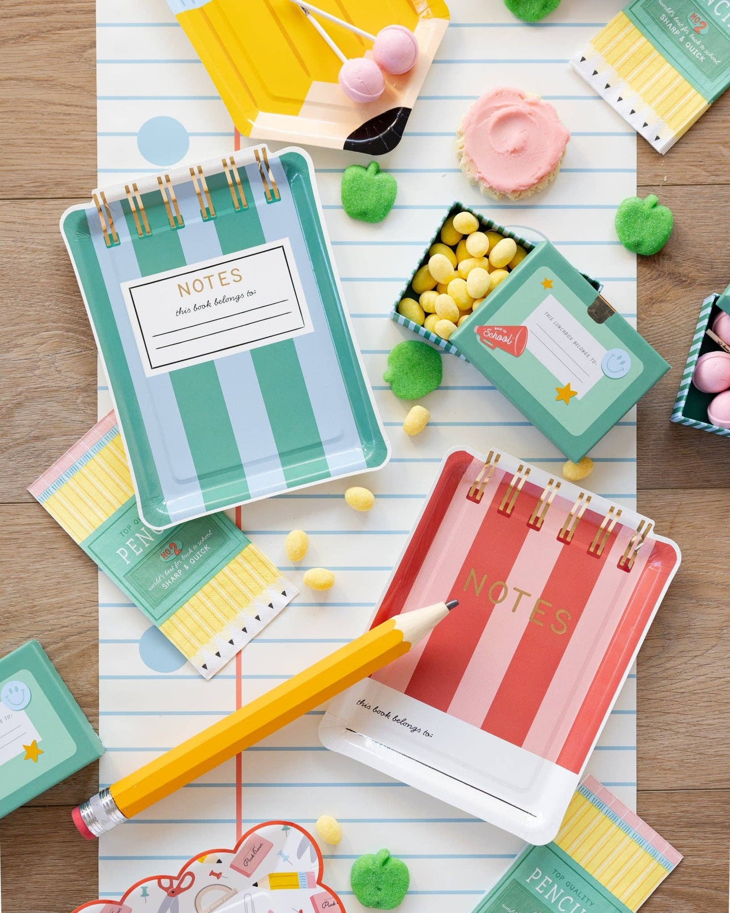Lined Paper Table Runner | 16" x 120"