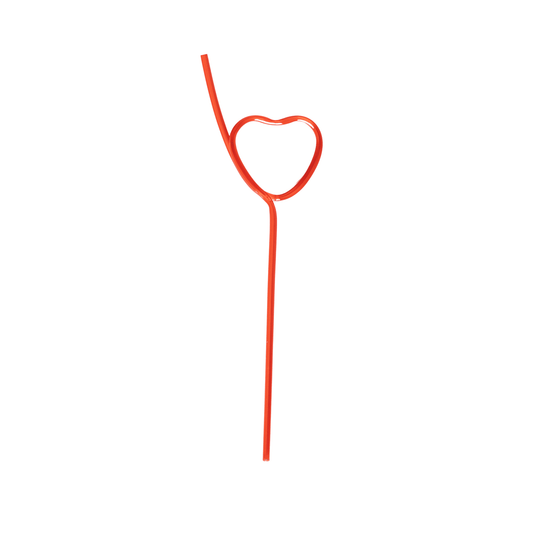 Red Heart Valentine's Day Party Straw - Porcupine Paper Co.