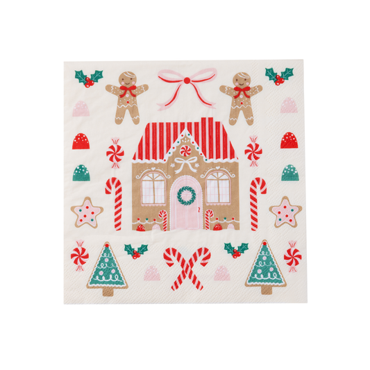 Sweet Gingerbread Large Napkins | 20 count