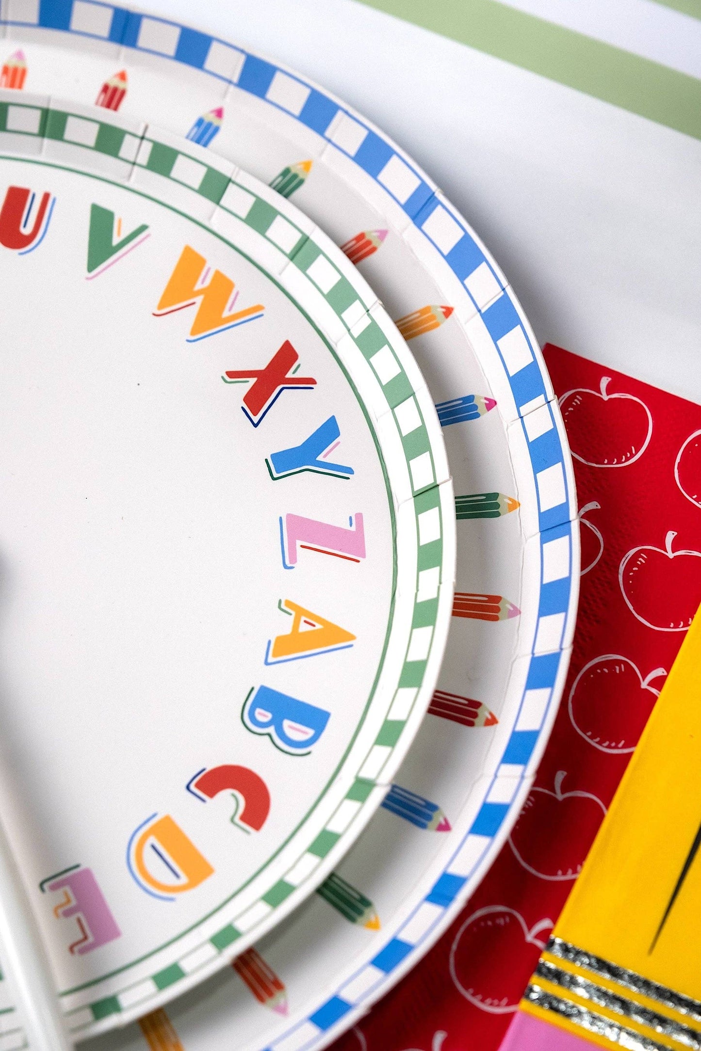 Alphabet Dessert Plates | 8 count