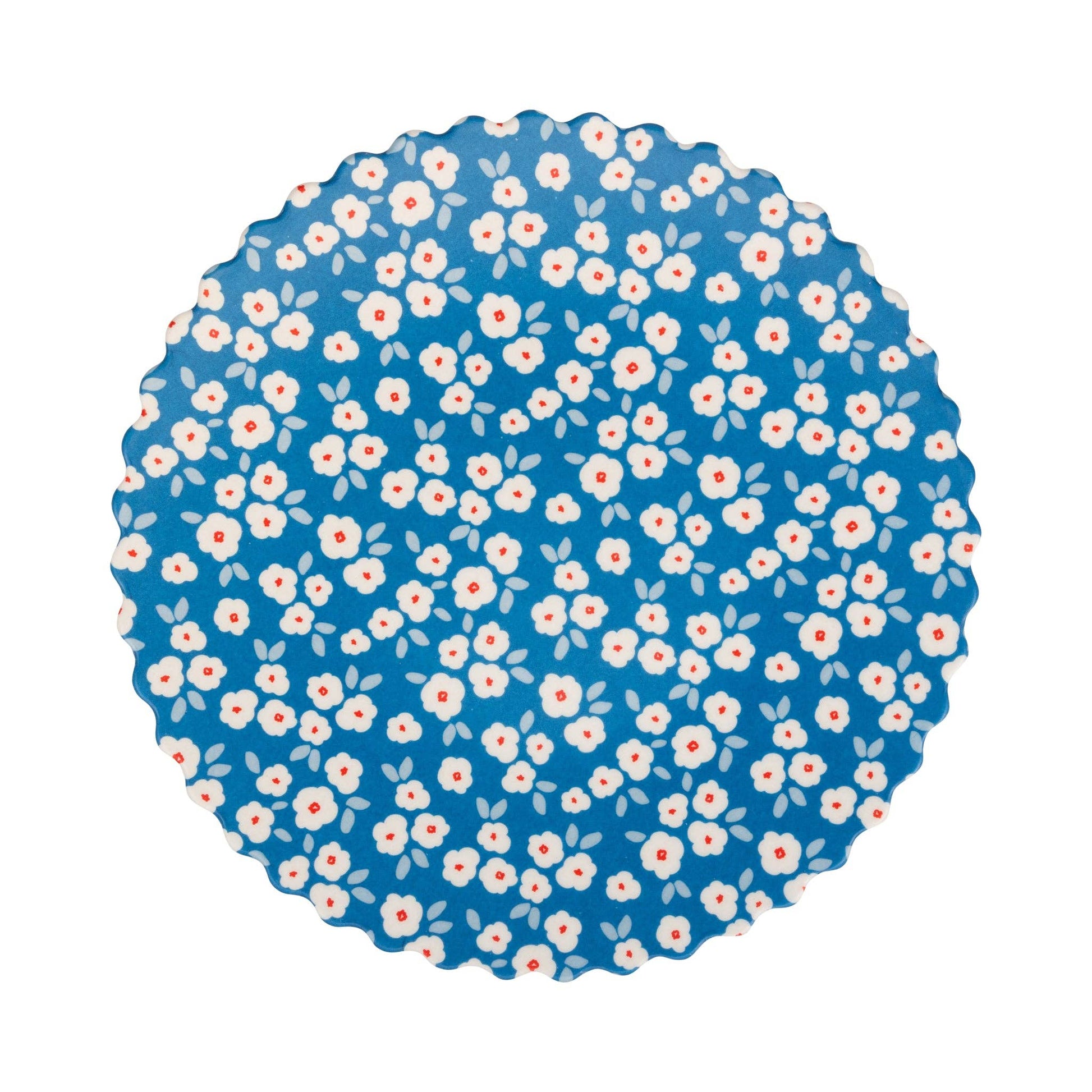 Set of floral bamboo plates from My Mind’s Eye, featuring colorful botanical designs on eco-friendly dinnerware.