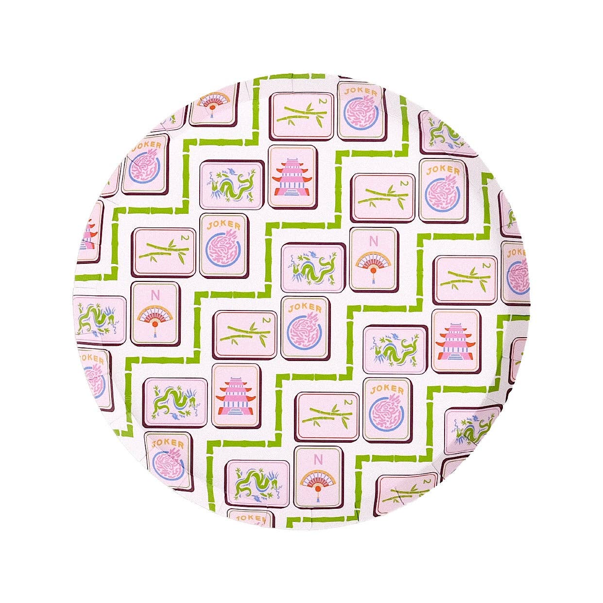PRE-ORDER | Mahjong Dessert Plates - Porcupine Paper Co.