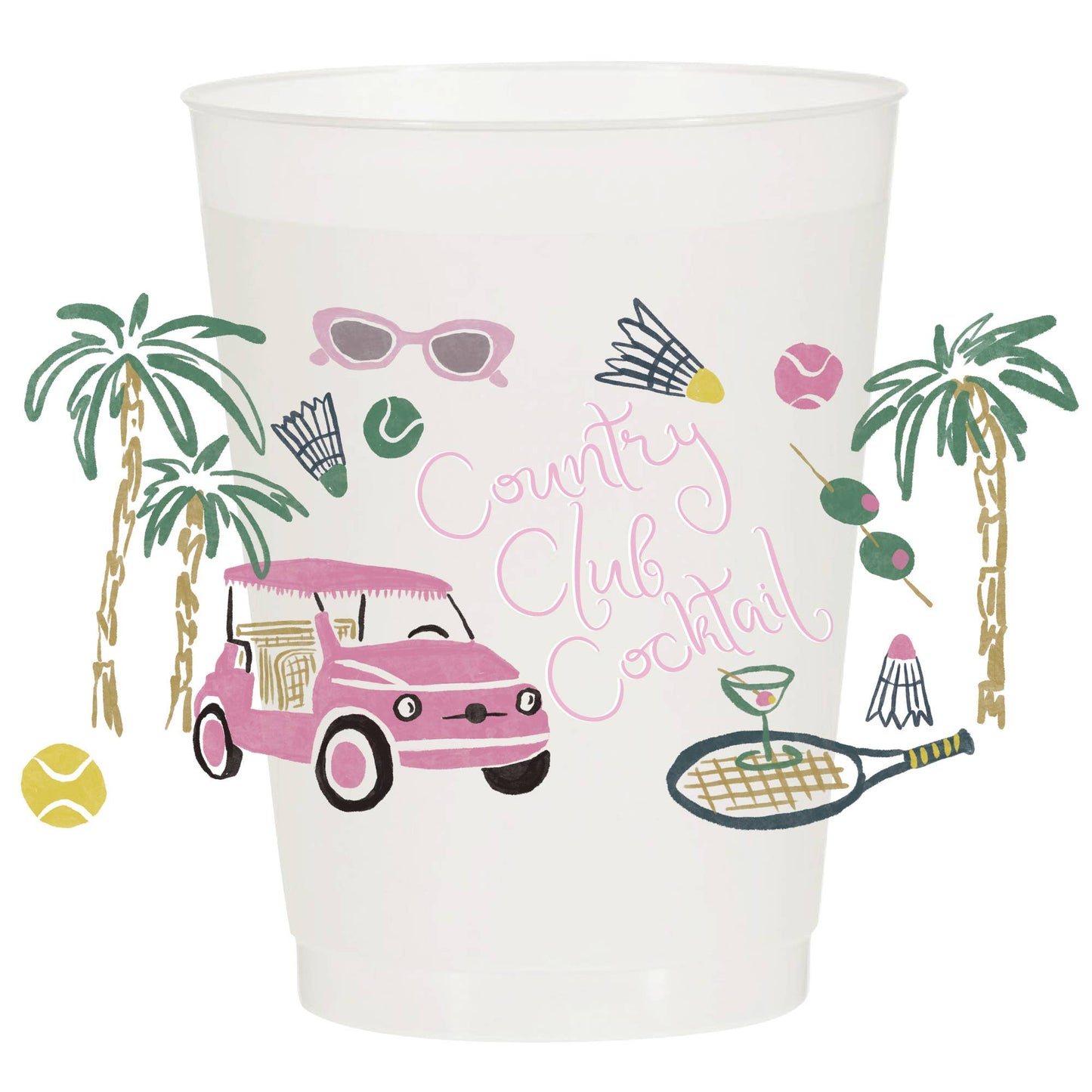 Country Club Cocktails Frosted Cups | Pack of 6